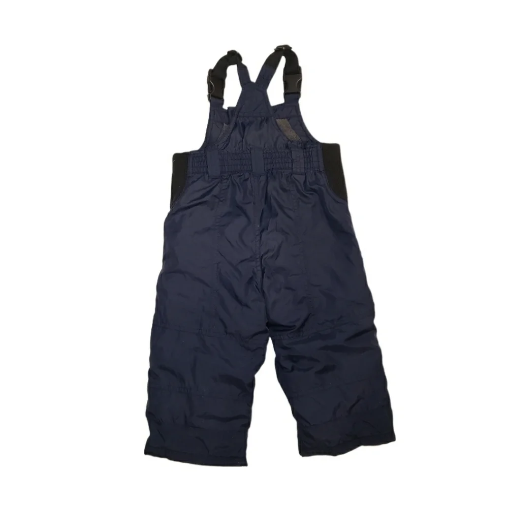 Baby Gap 12-18m Navy Fleece Lined Snowbib Overalls